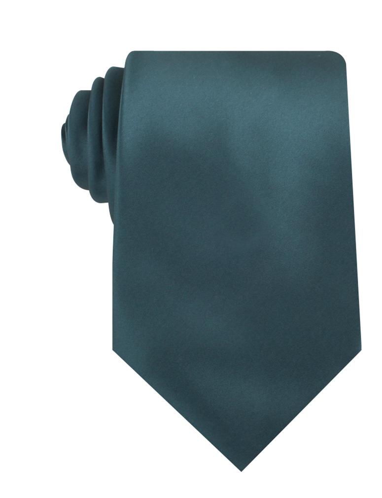 Deep Jade Satin Necktie