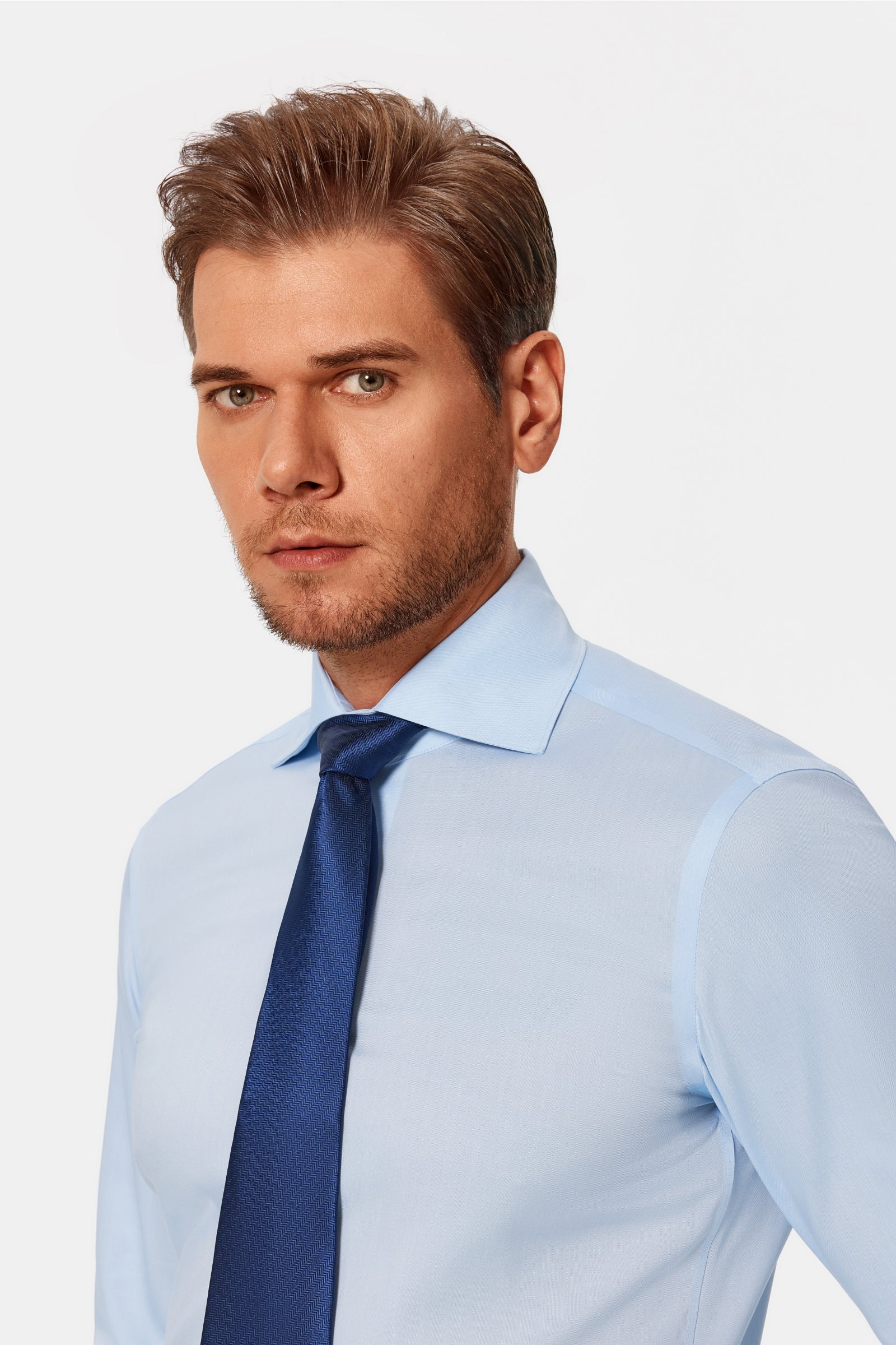 Beverly Blue Oxford French Cuff Shirt