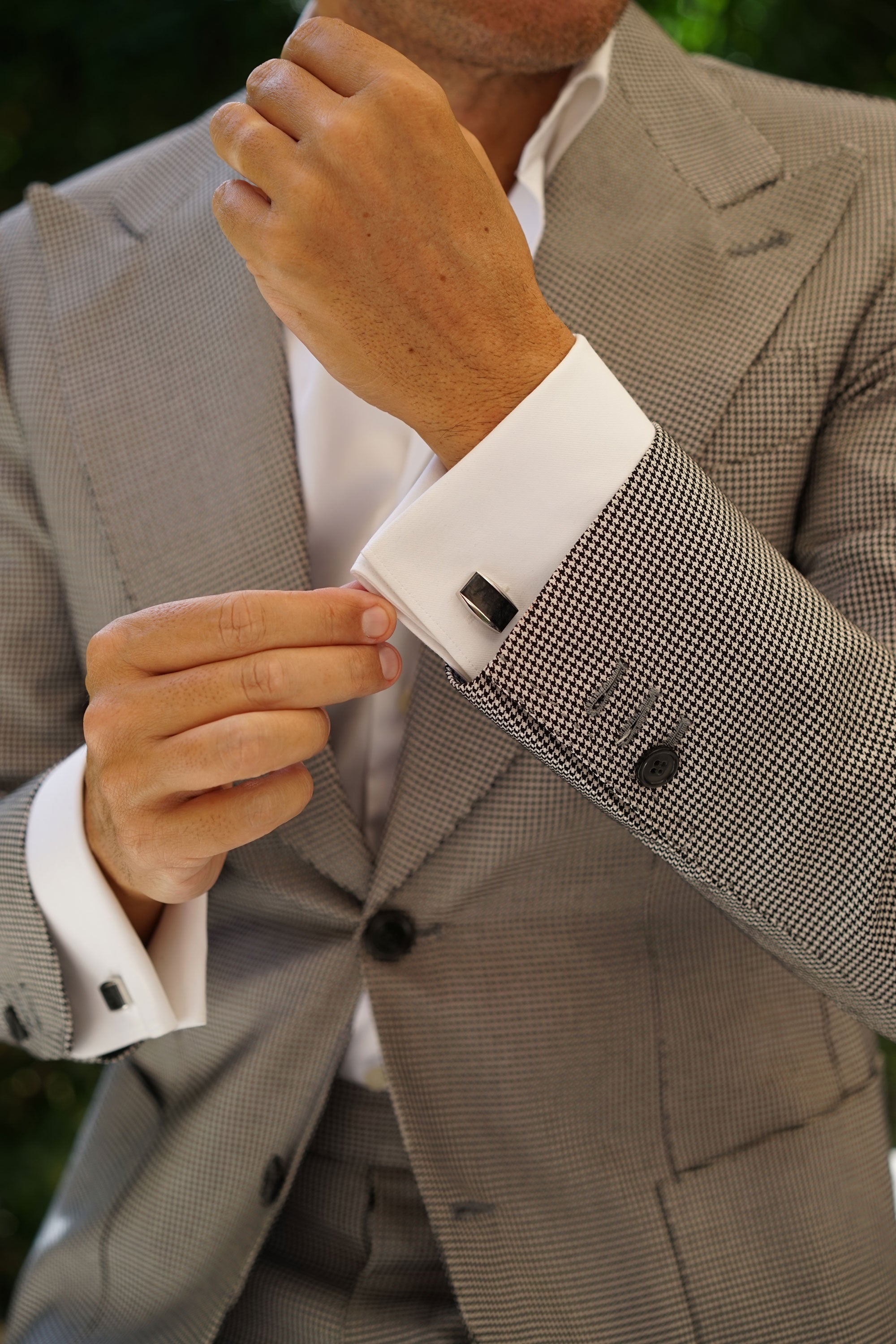 Black Onyx Stone Cufflinks