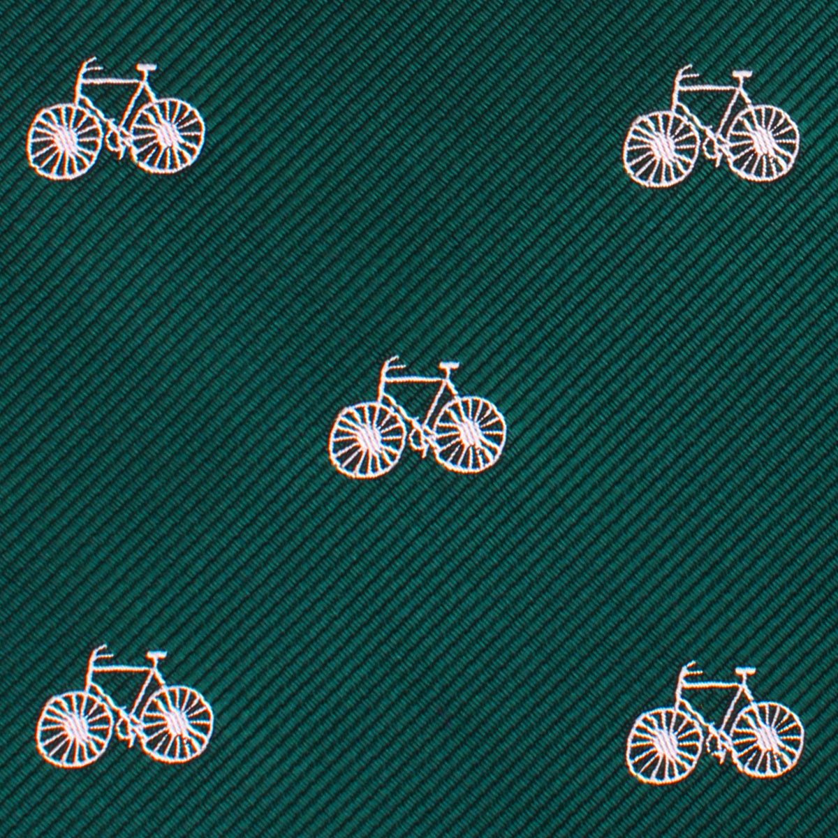 Dark Green French Bicycle Self Bow Tie