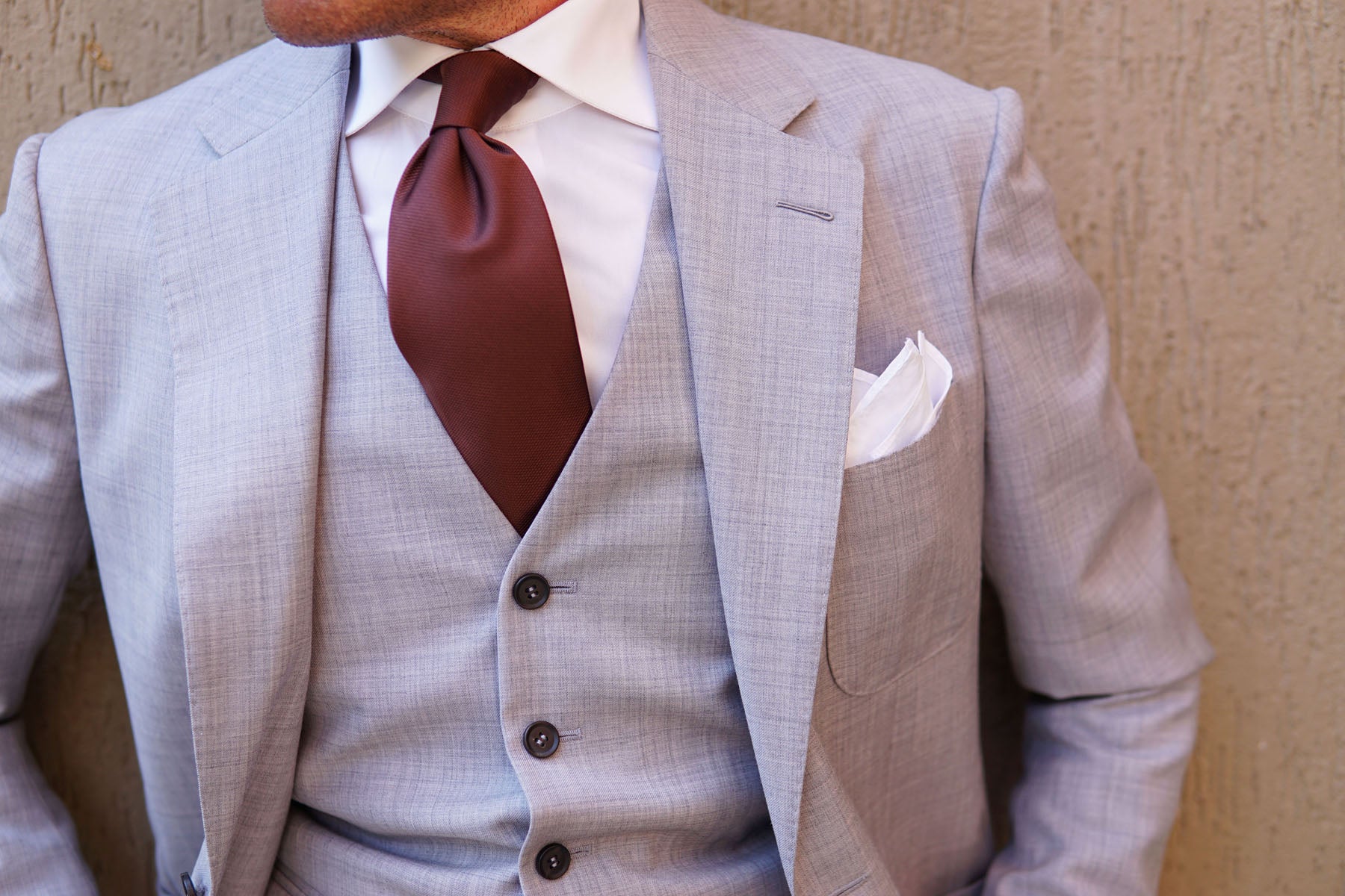 Dark Brown Weave Necktie