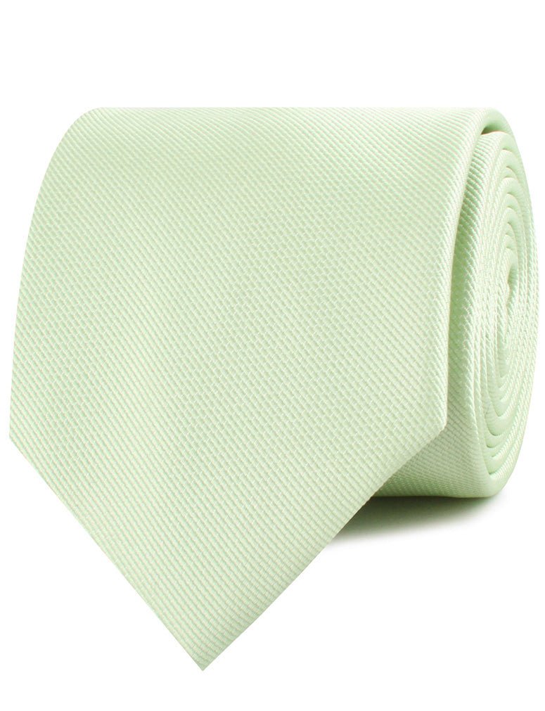 Light Sage Green Weave Necktie