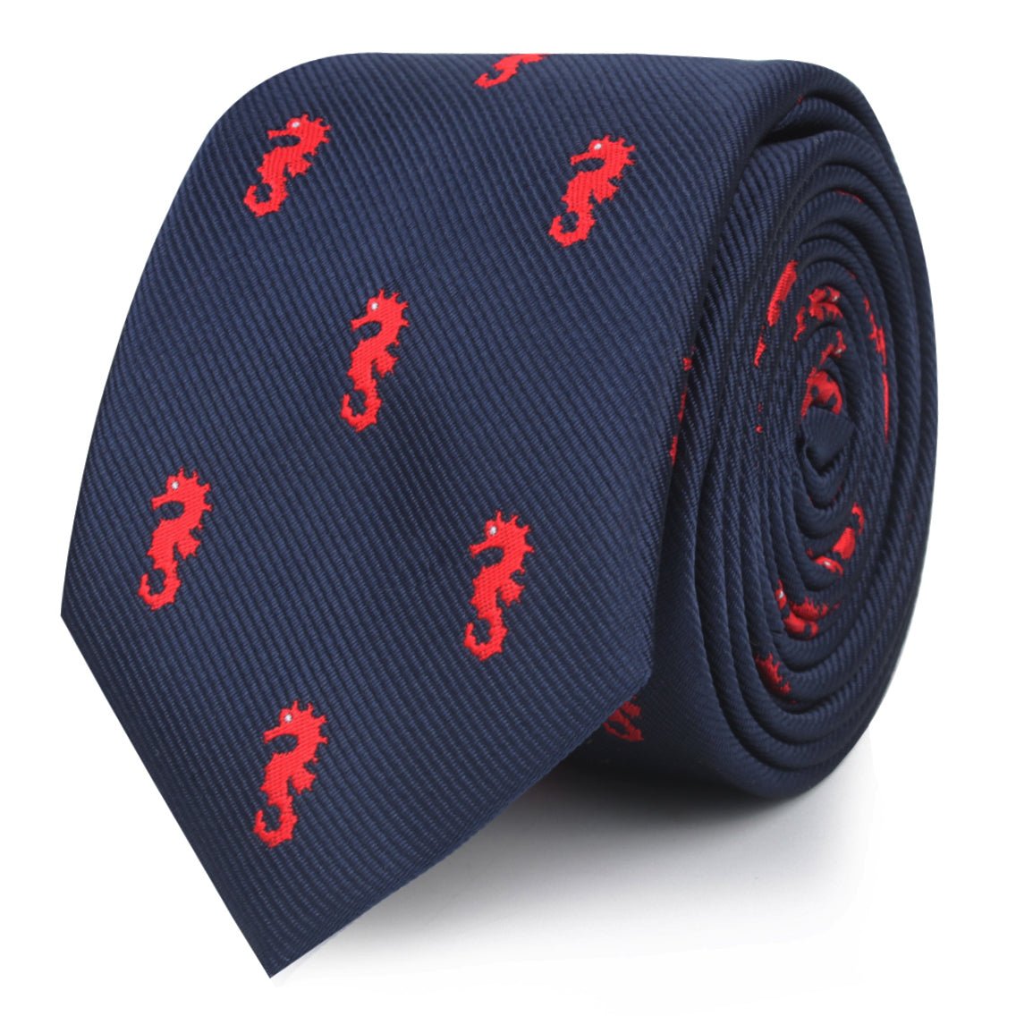 Pacific Seahorse Skinny Tie