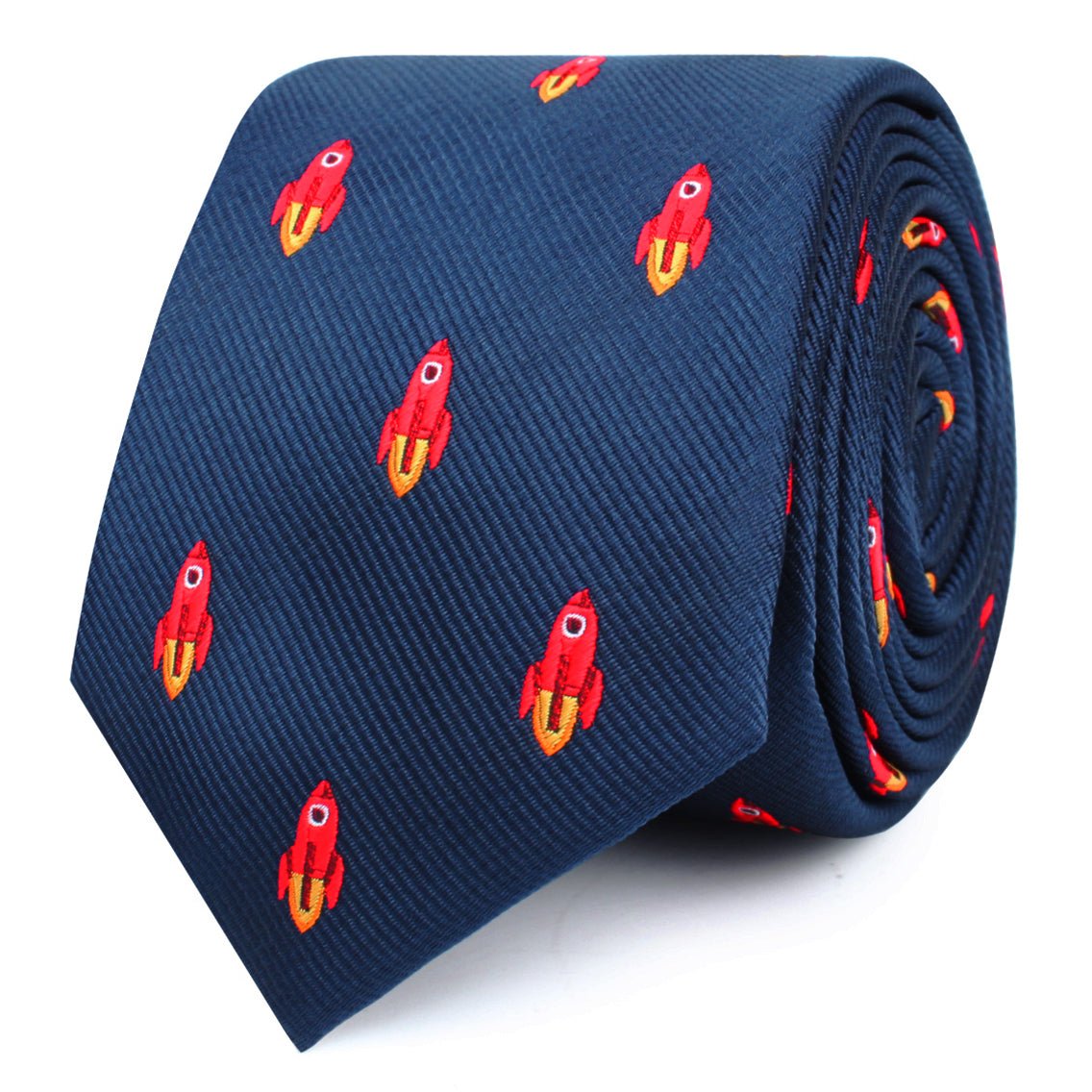 Saturn Red Rocket Skinny Tie