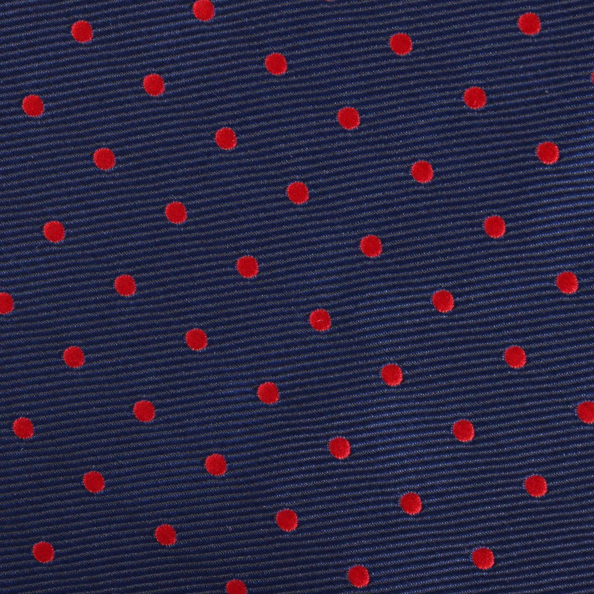 Navy on Red Mini Pin Dots Tie