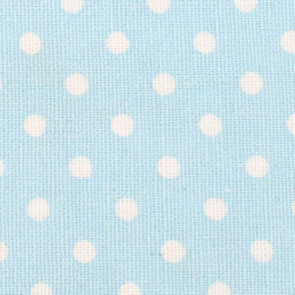 Light Blue Linen Polka Dot Self Tie Bow Tie