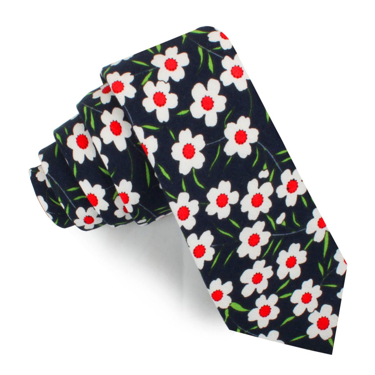 Fijian Midnight Floral Skinny Tie