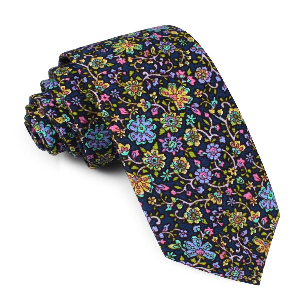 Tomba di Dante Floral Skinny Tie