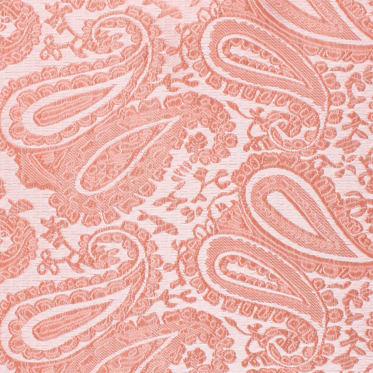 Peach Paisley Pocket Square