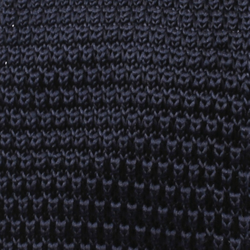 Navy Blue Knitted Tie