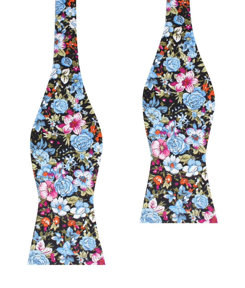 Scoglio D'Africa Violet Floral Self Bow Tie