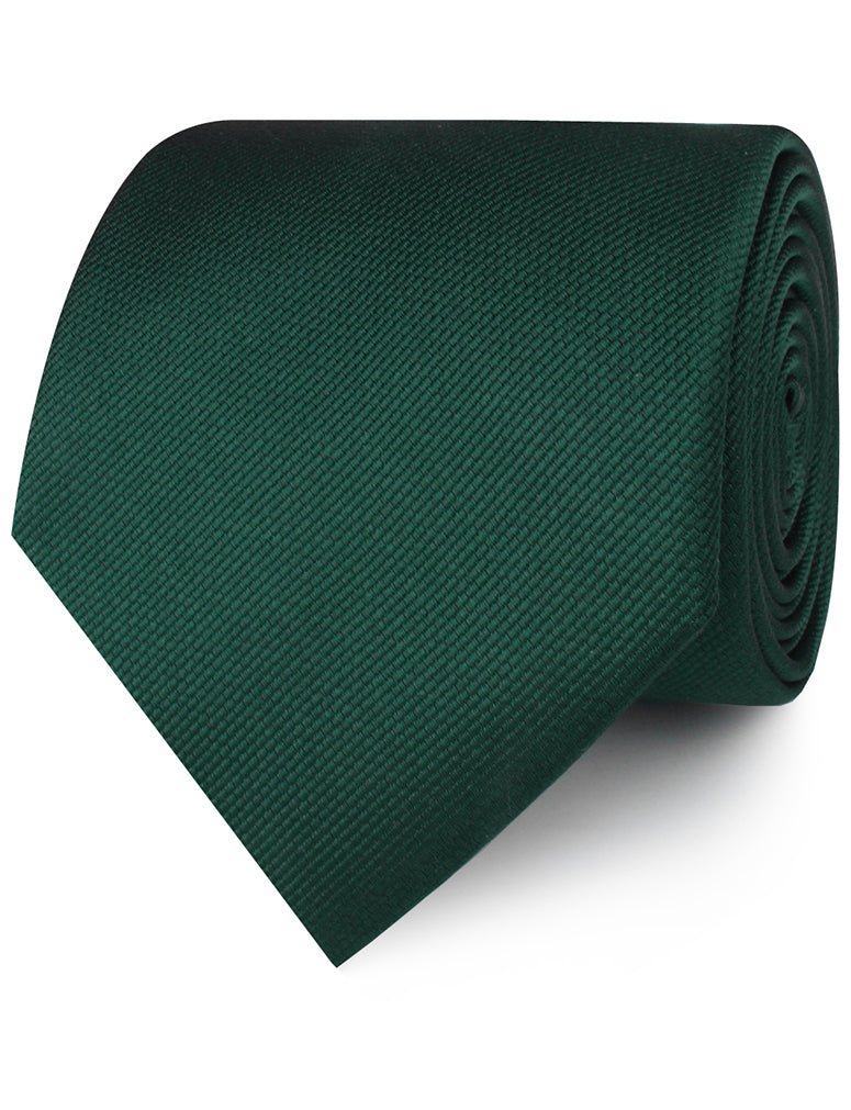 Dark Green Weave Necktie