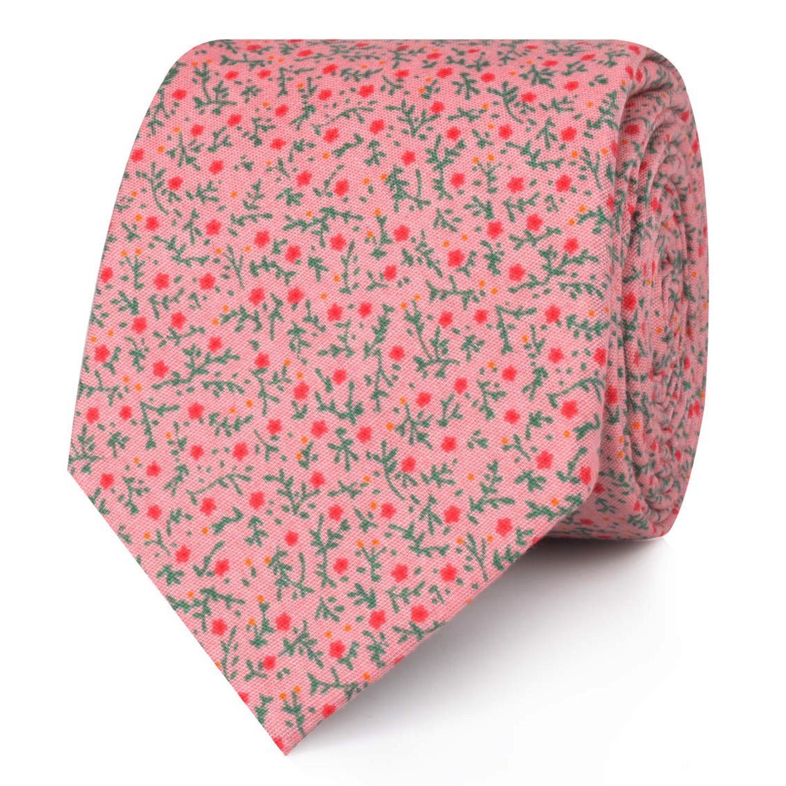 Houston Pink Floral Skinny Tie