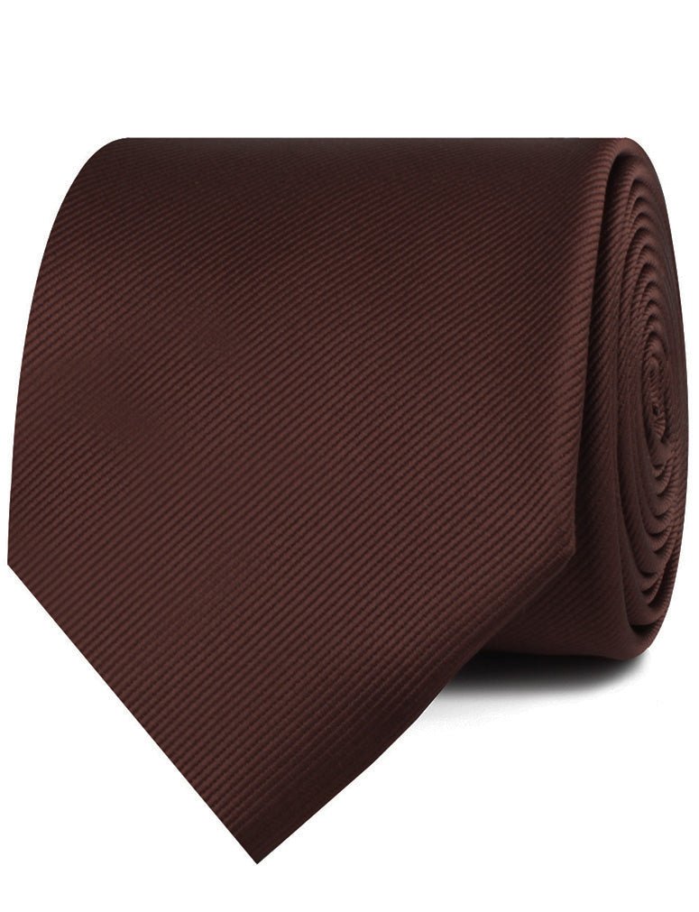 Chocolate Brown Twill Necktie