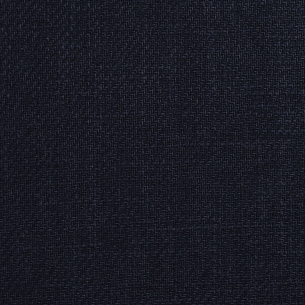 Marine Dark Navy Blue Twill Linen Necktie