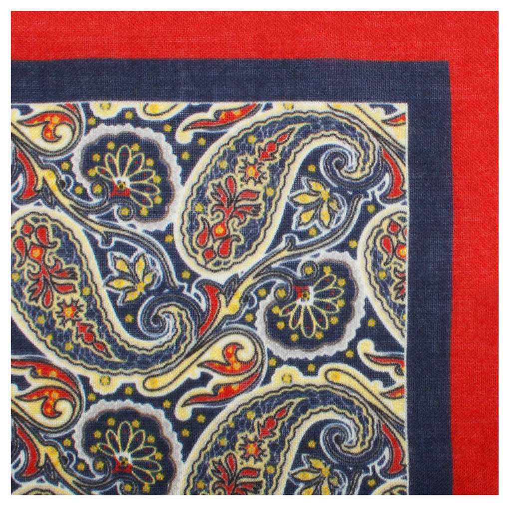 The Little Tramp Paisley Wool Pocket Square