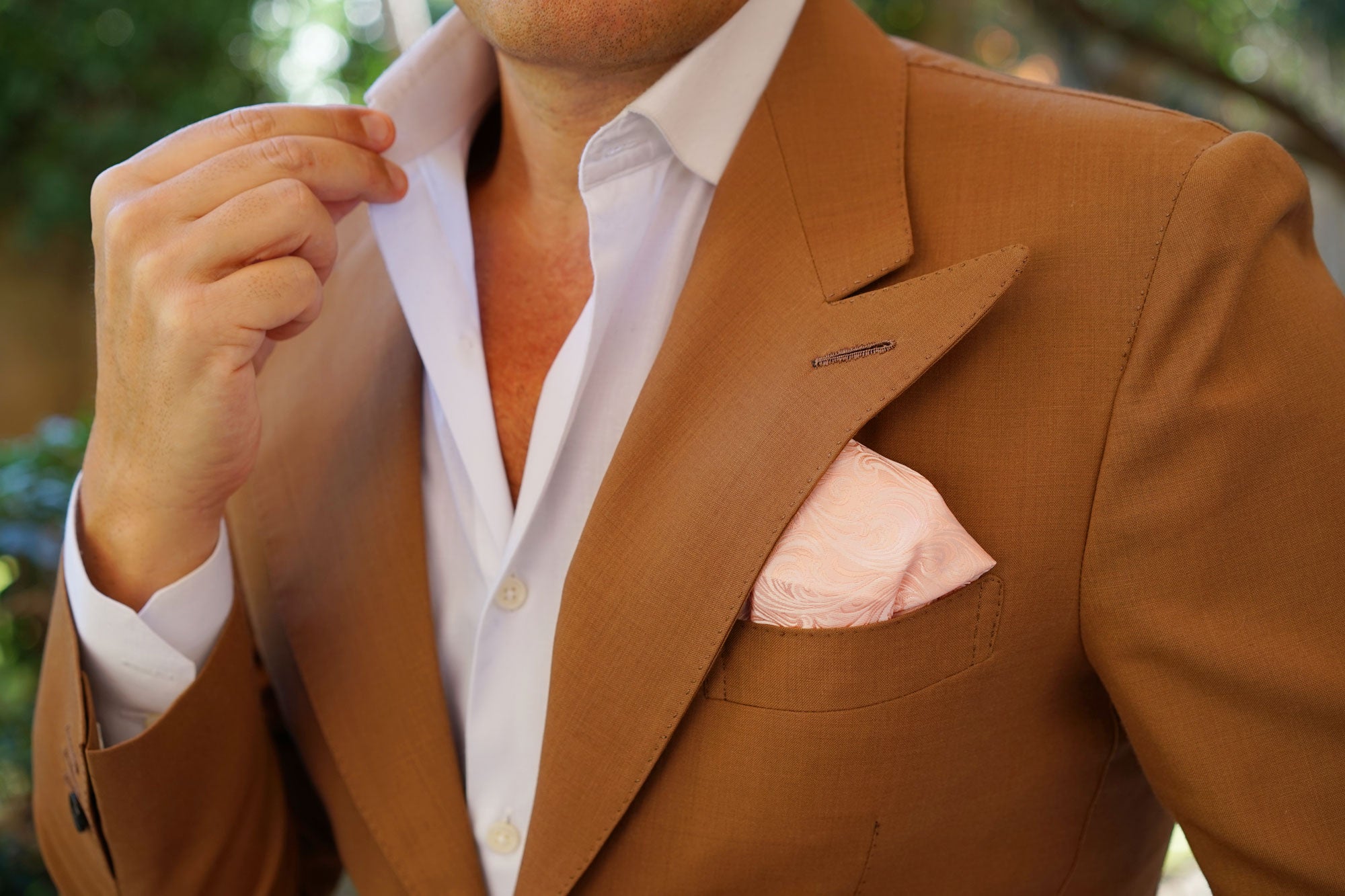 Blush Pink Khamsin Pocket Square