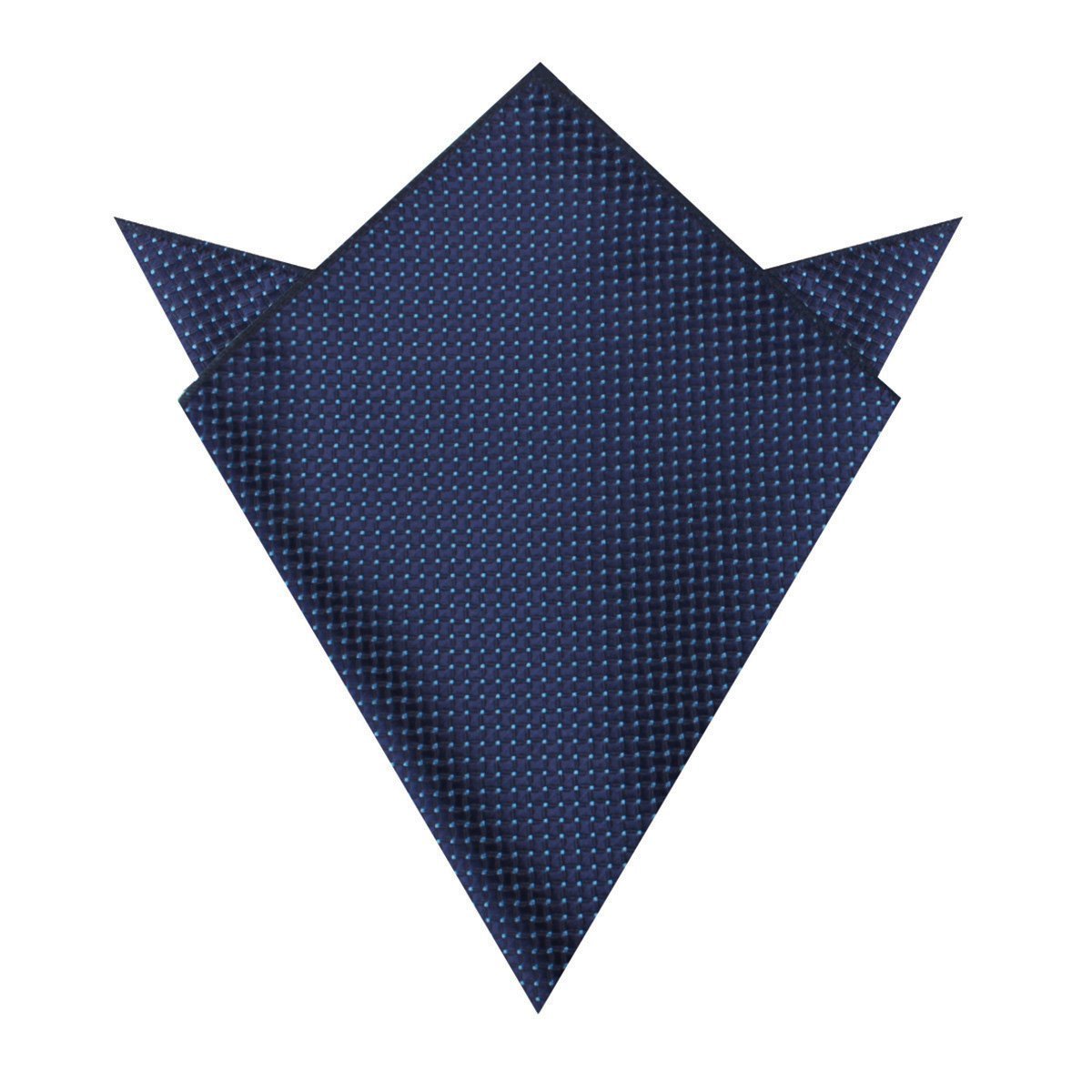 Kroc Blue Pin Dot Pocket Square