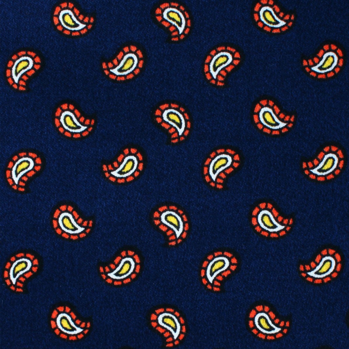 Darius the Great Midnight Blue Paisley Pocket Square