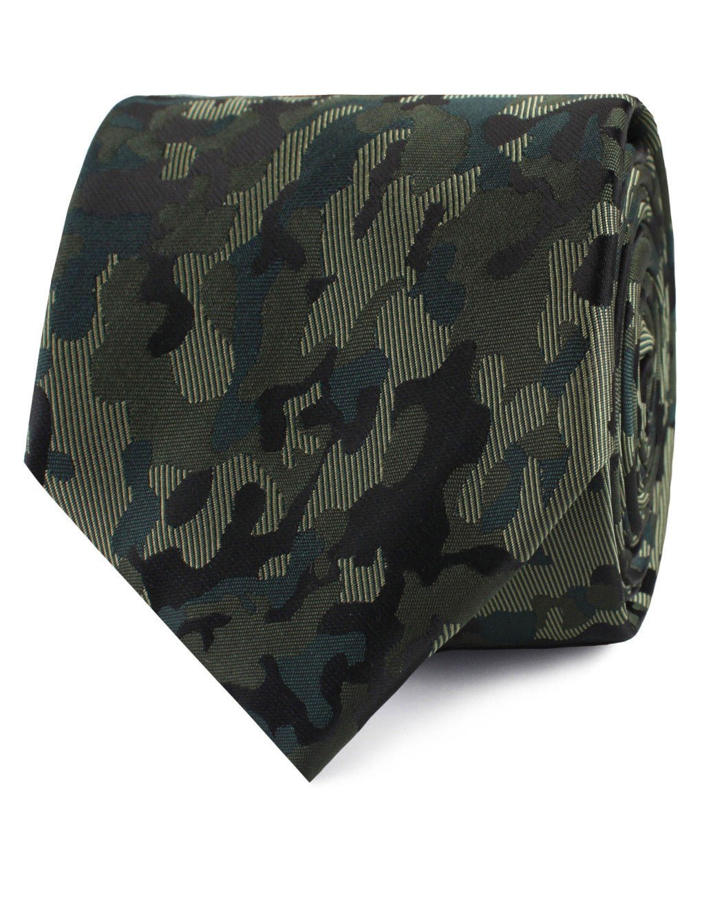 Camouflage Army Green Tie