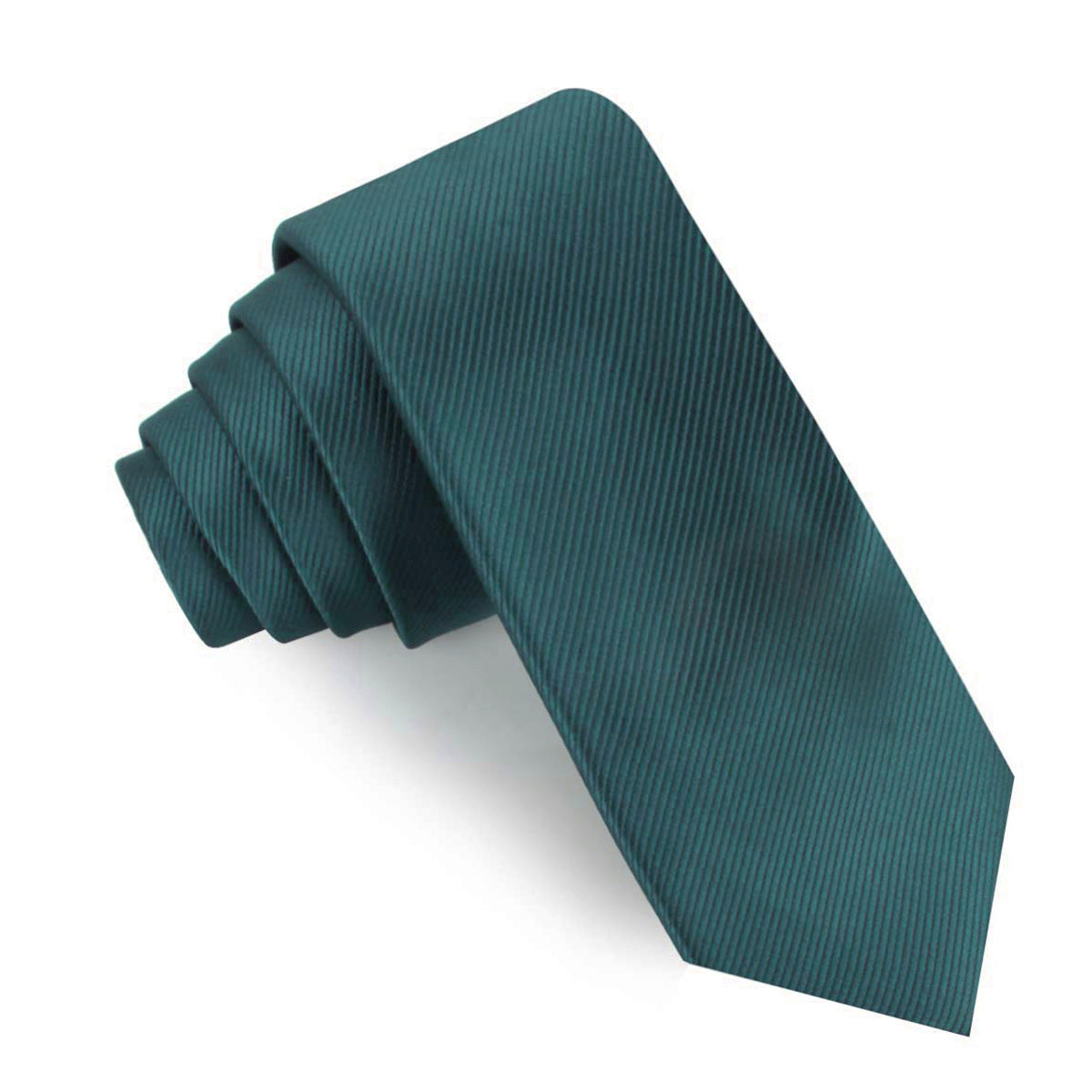 Deep Jade Twill Skinny Tie