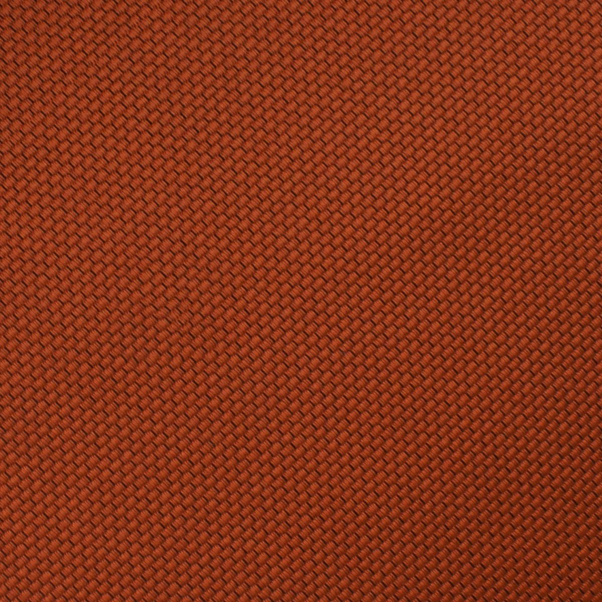 Burnt Orange Rust Weave Skinny Tie