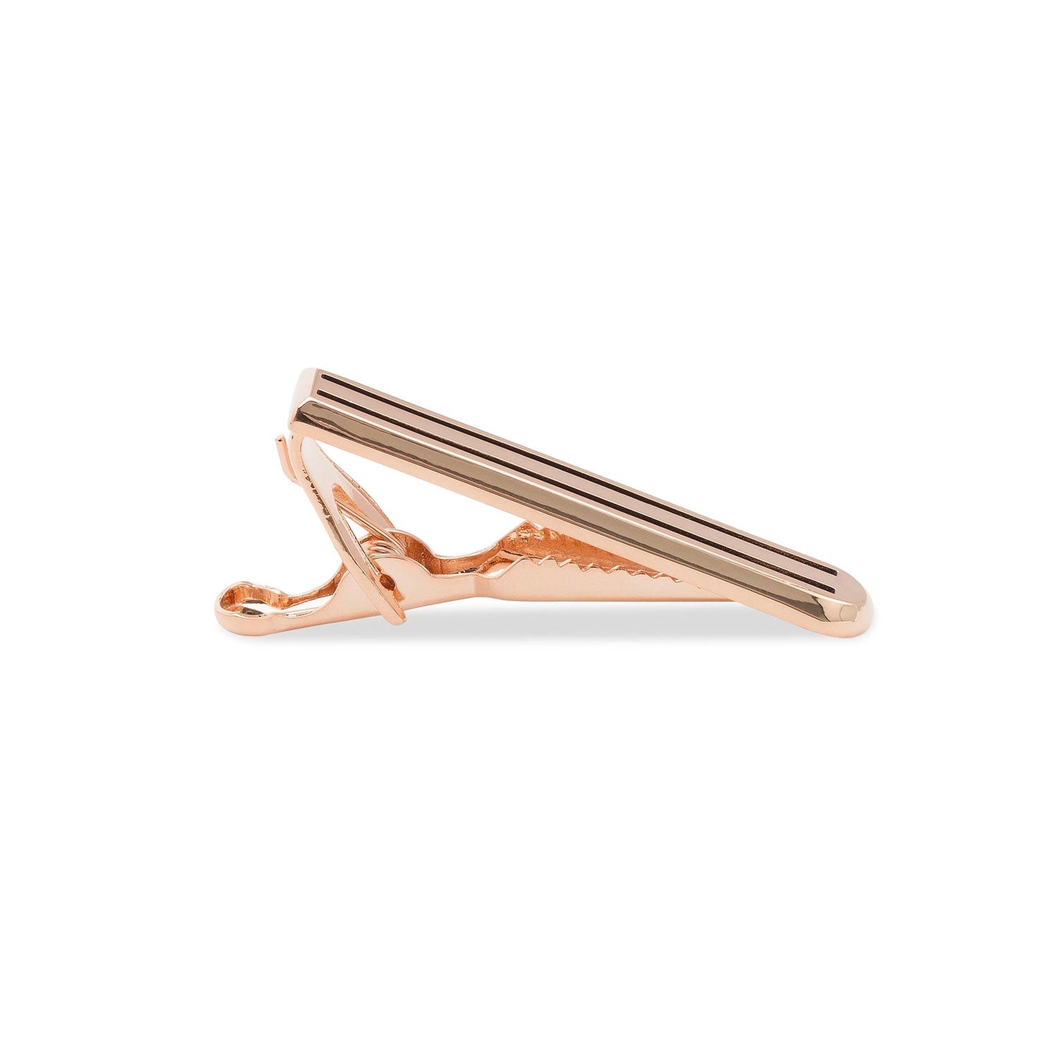 Mini Rose Gold Pinstripe Tie Bar