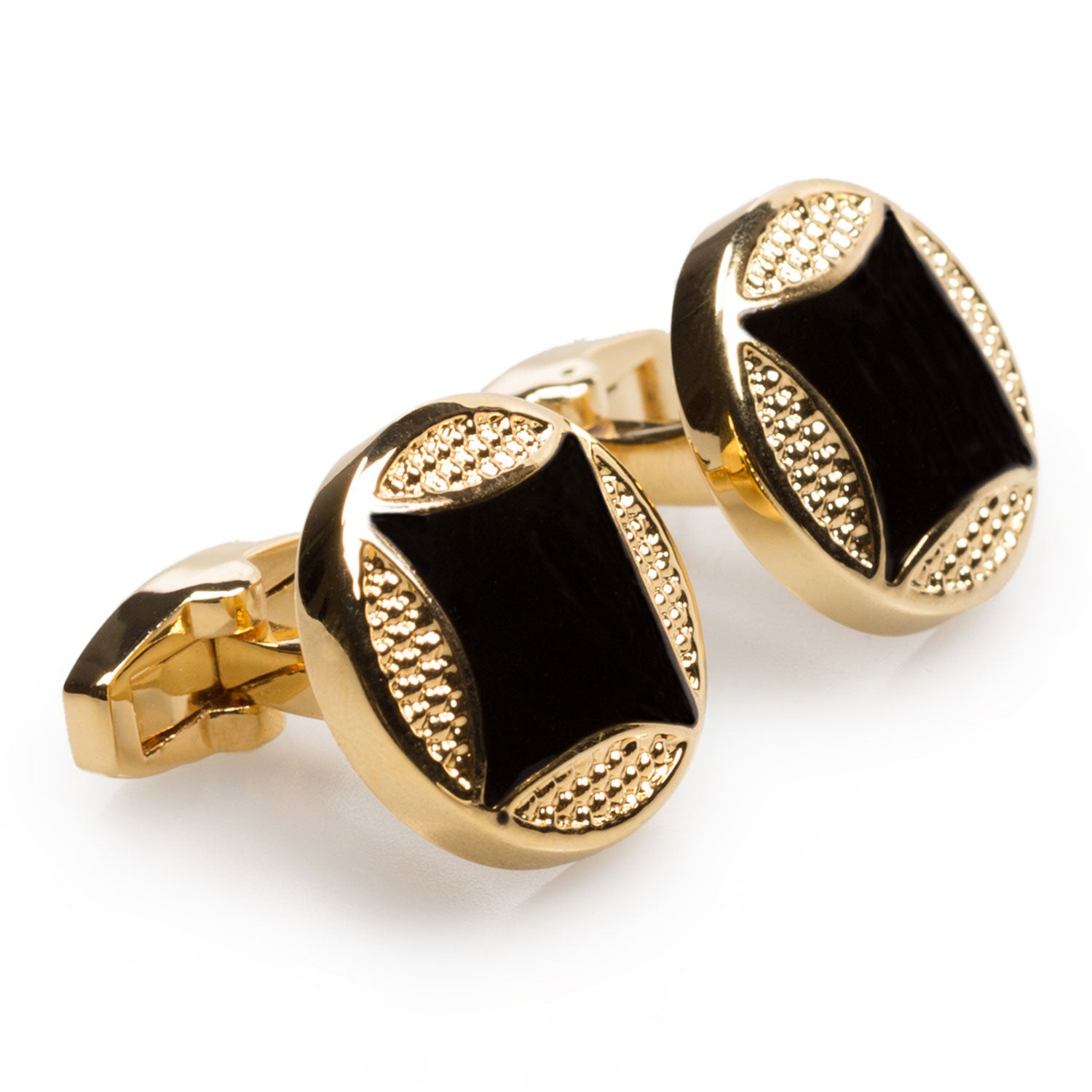 King Moctezuma Aztec Gold Cufflinks