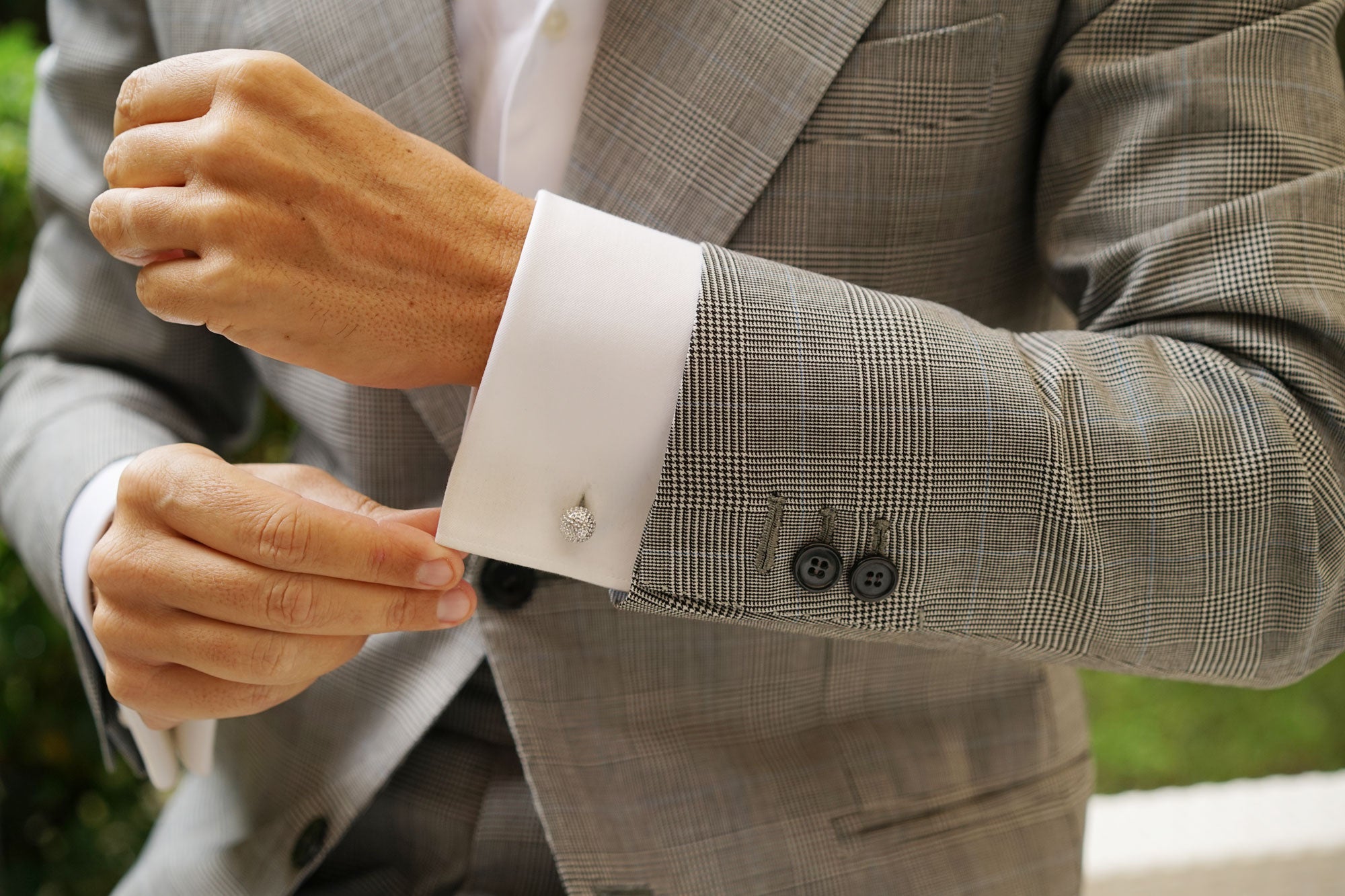 Silver Golf Ball Cufflinks