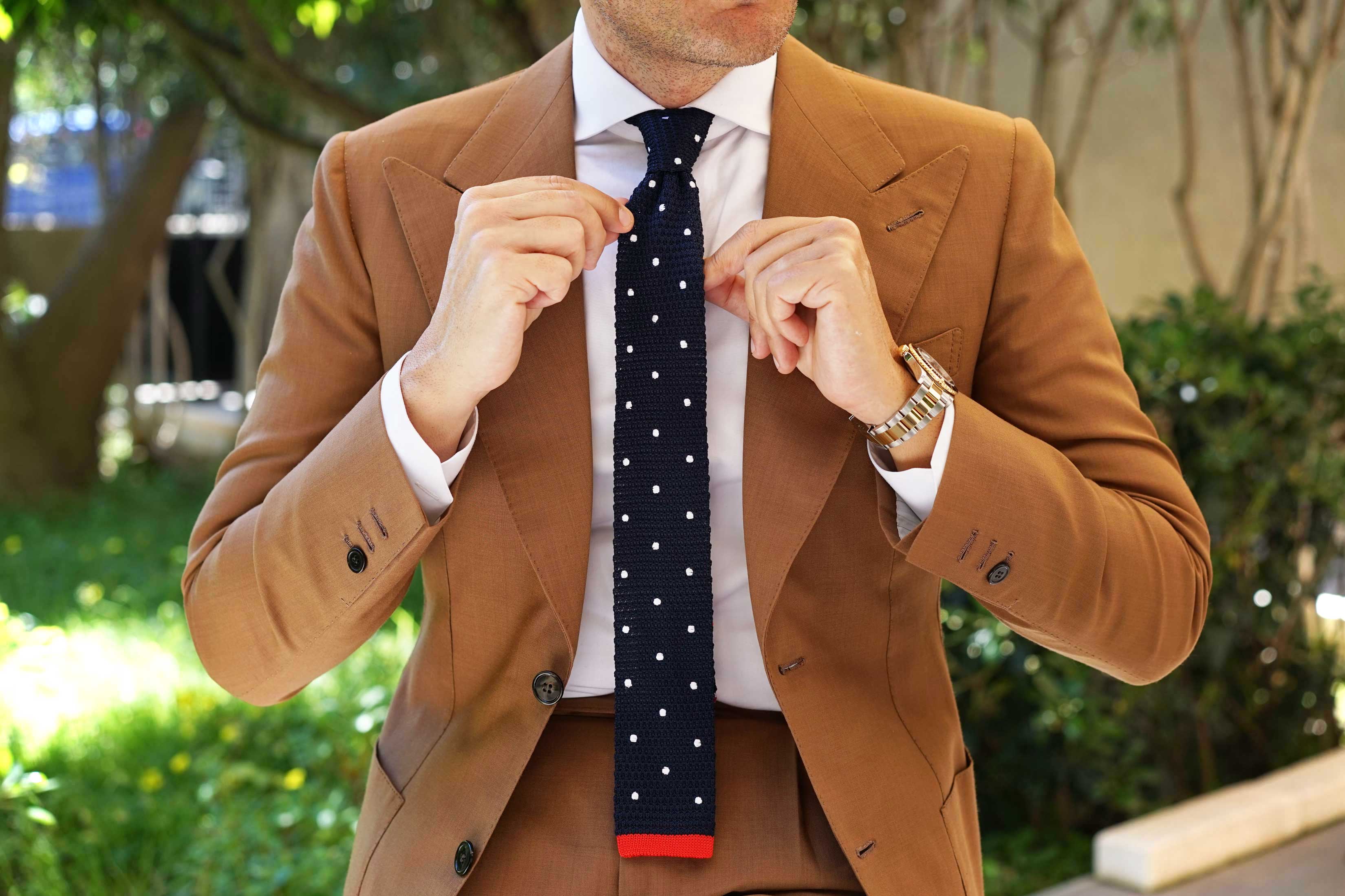 The American Polkadot Knitted Tie