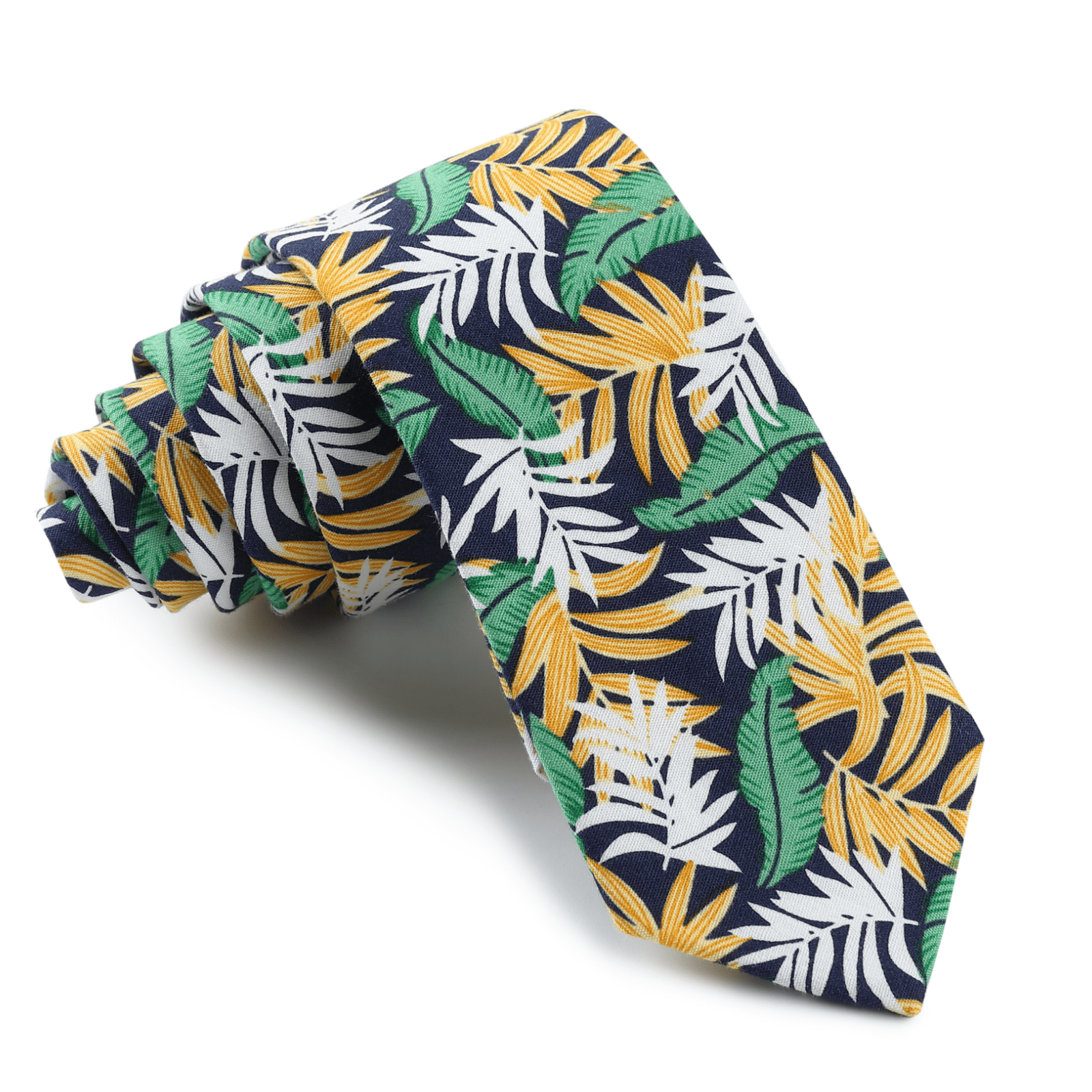 Mandalay Green Palm Skinny Tie