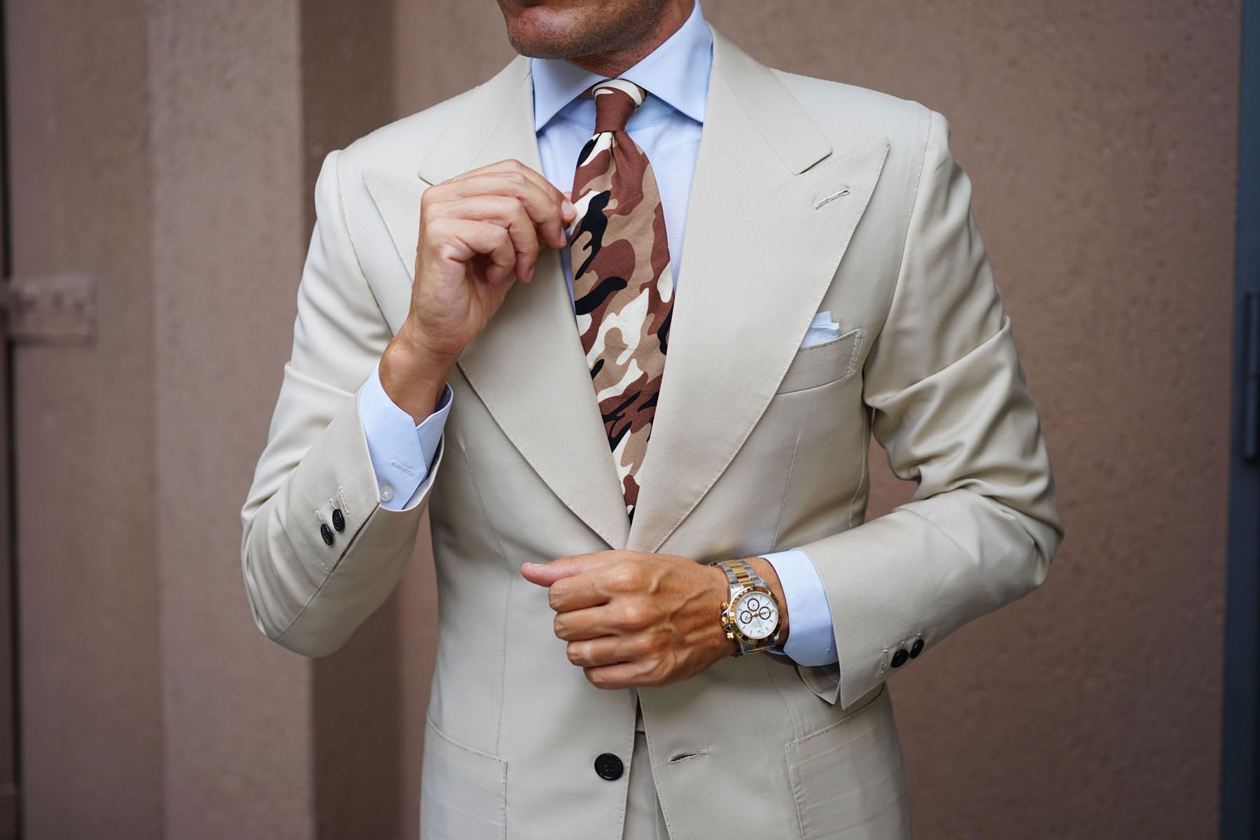 Desert Sand Camouflage Tie