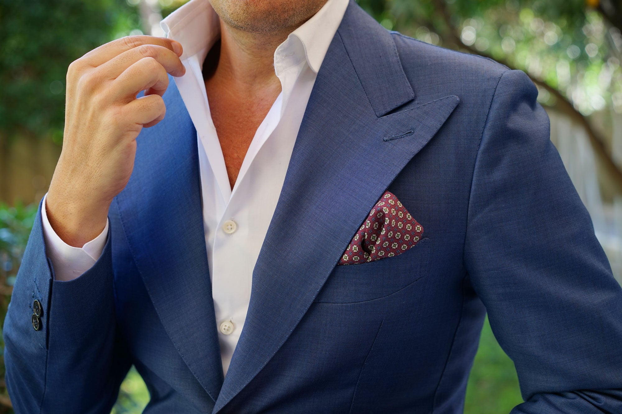 Chairman of The Board Wool Pocket Square