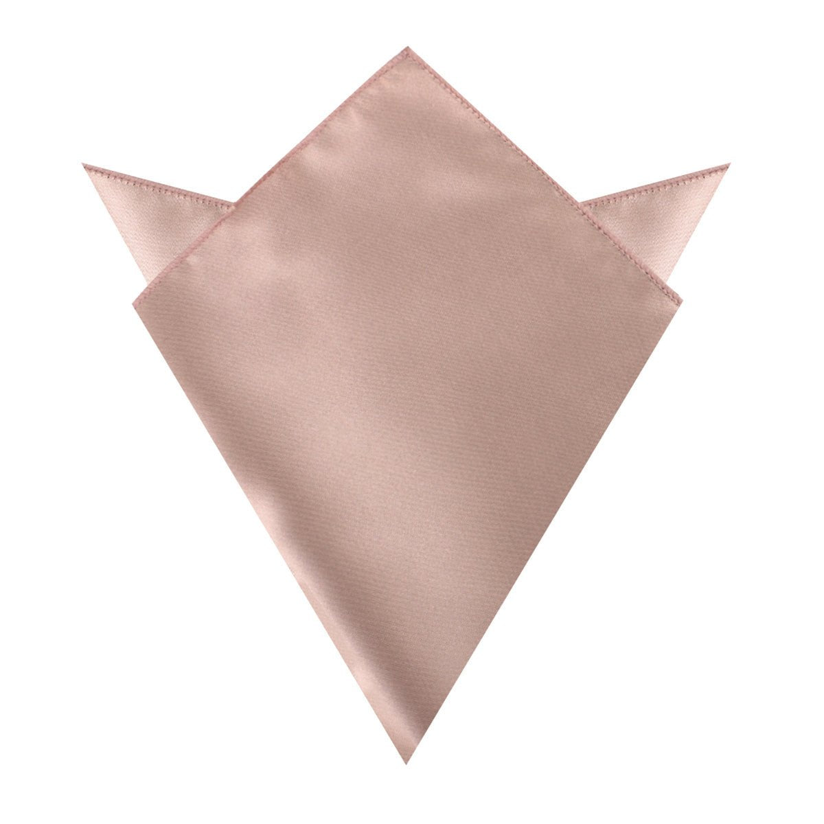 Dusty Blush Crisp Satin Pocket Square