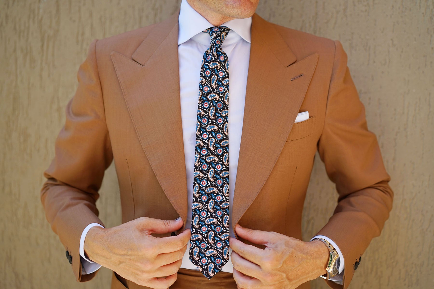 Turkmenistan Paisley Skinny Tie