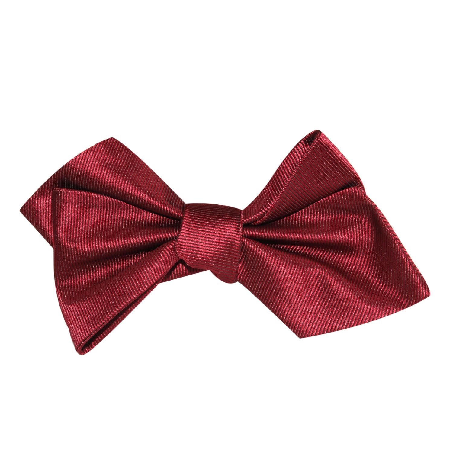 Dark Maroon Self Tie Diamond Tip Bow Tie