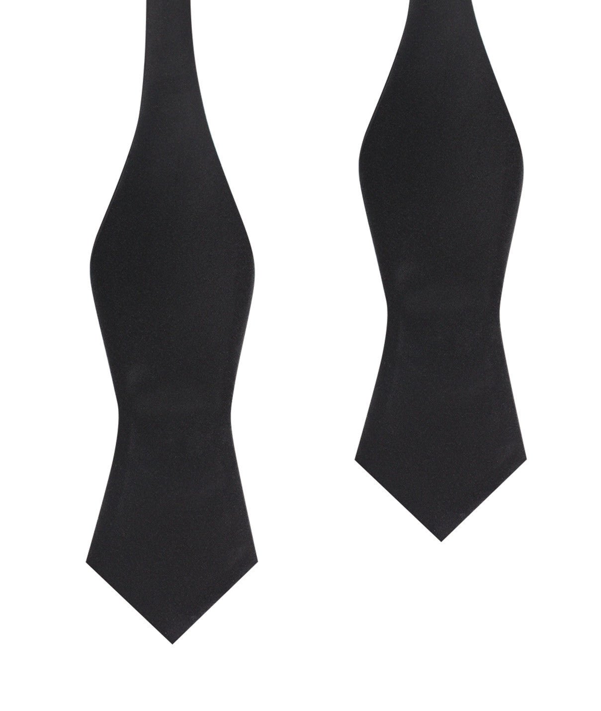 Bond Black Self Tie Diamond Tip Bow Tie