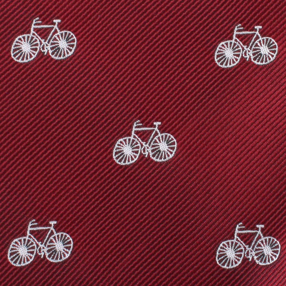 Burgundy French Bicycle Pocket Square