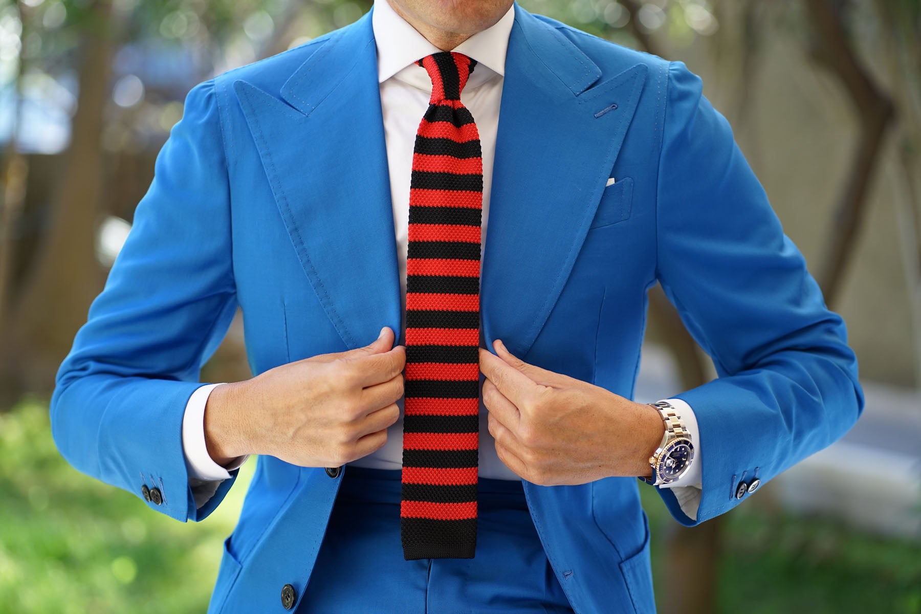 Redford Black & Red Knitted Tie