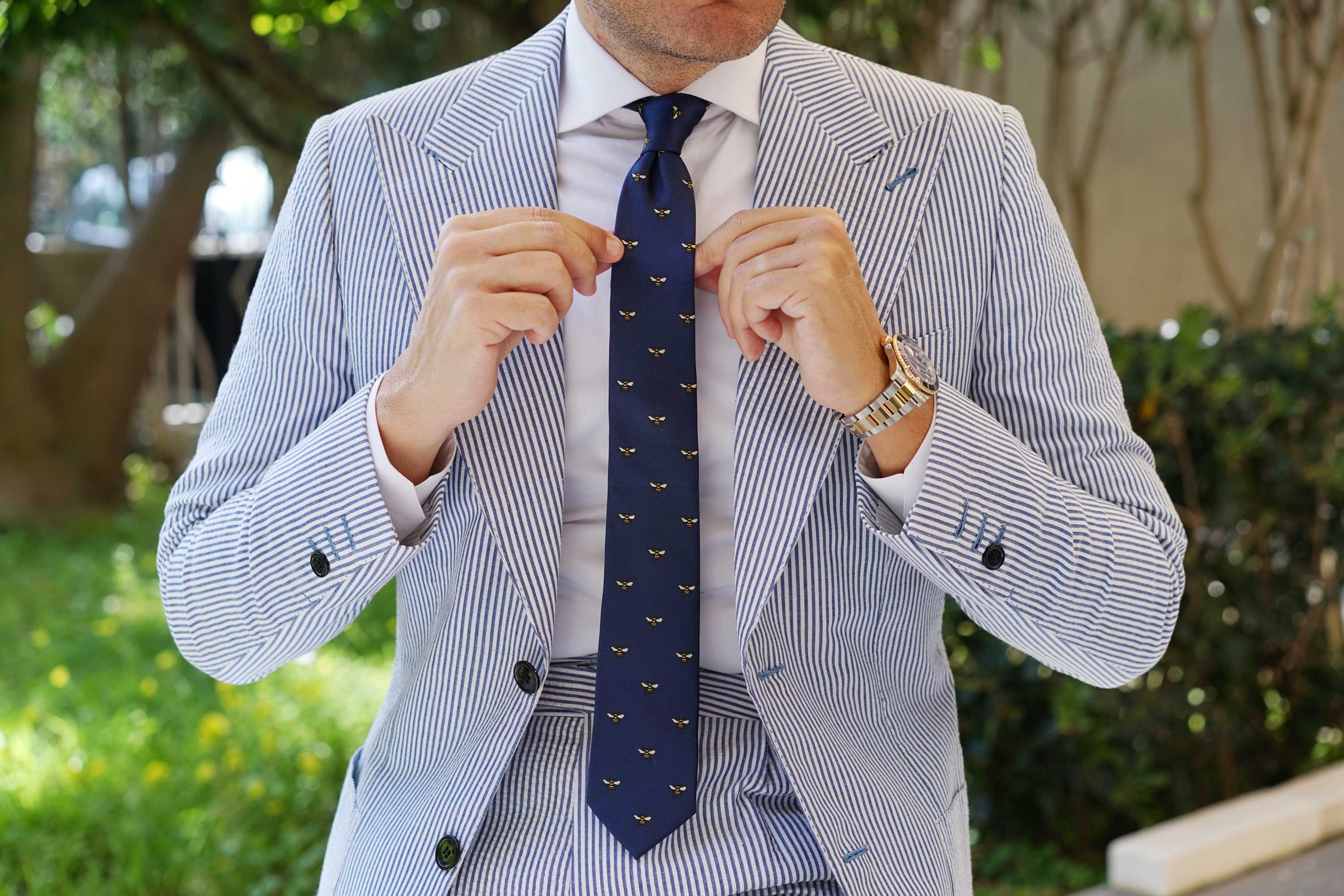 Bumble Bee Skinny Tie