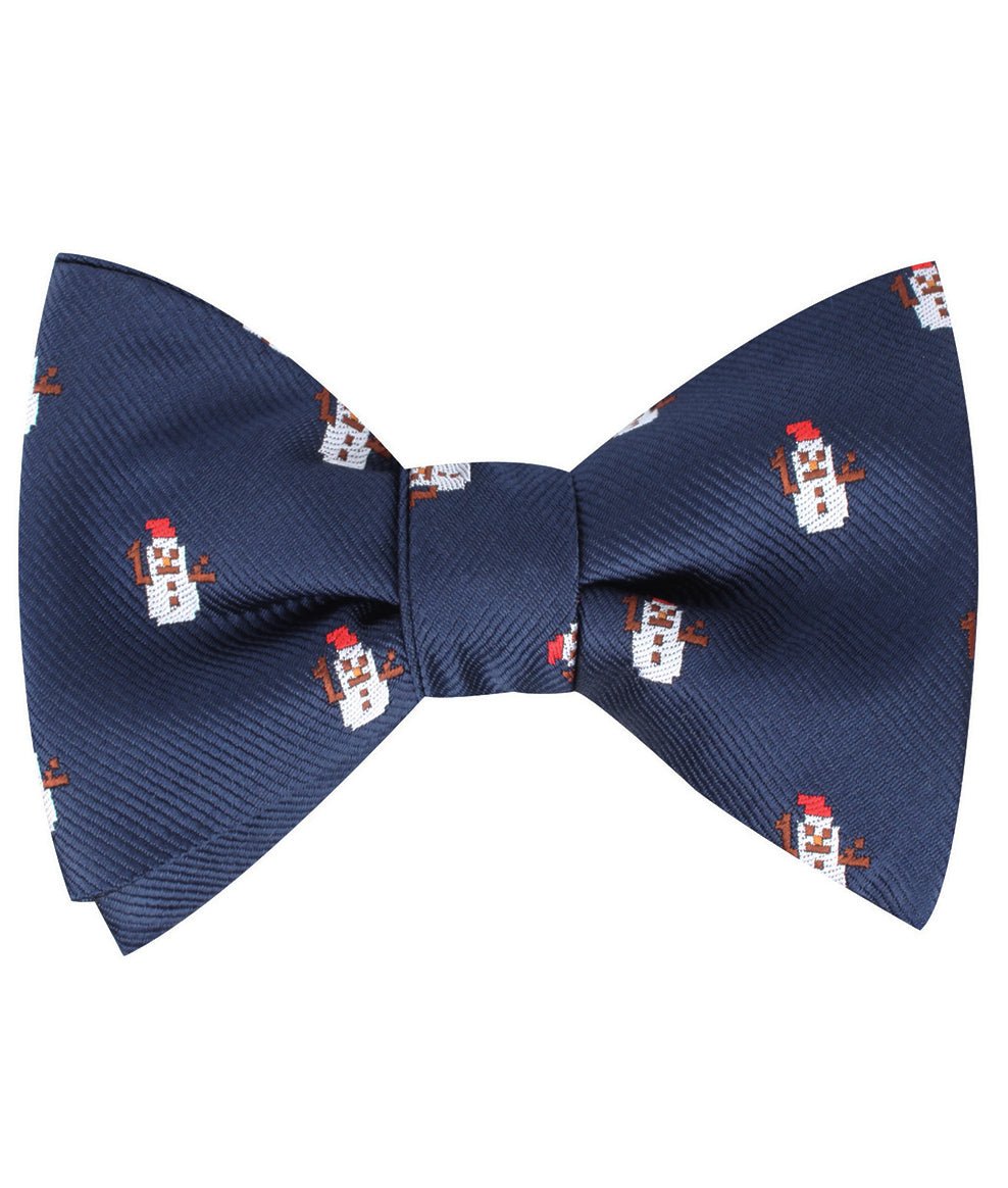 Argentinian Christmas Snowman Self Bow Tie