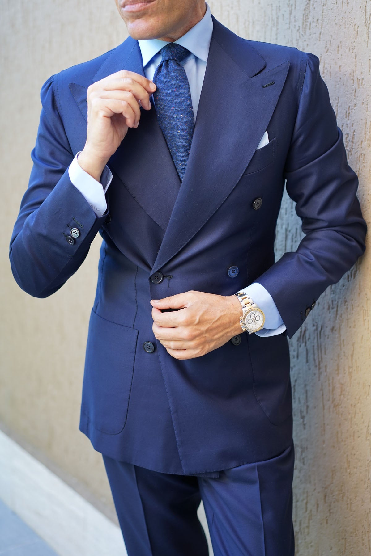 Speckles on Blue Donegal Tie