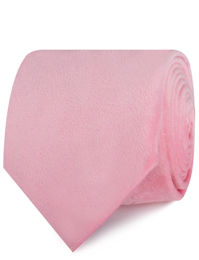 Pink Velvet Necktie