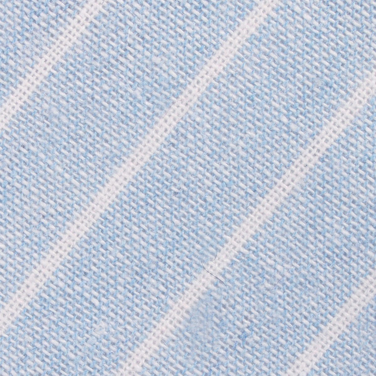 Baby Blue Wide Pinstripe Linen Pocket Square