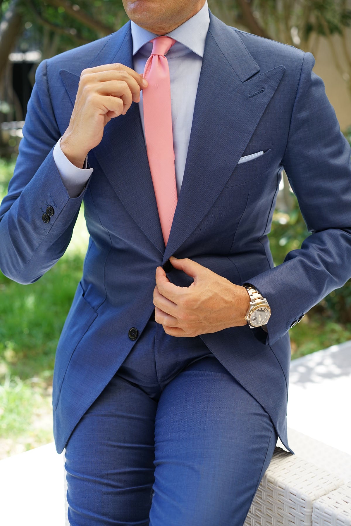 Pastel Pink Skinny Tie