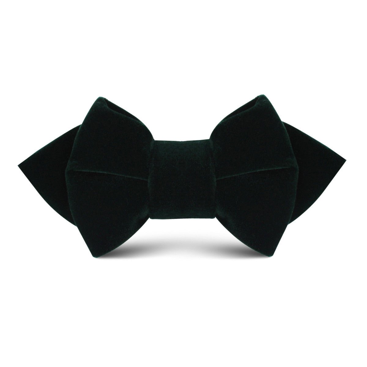 Dark Green Velvet Kids Diamond Bow Tie