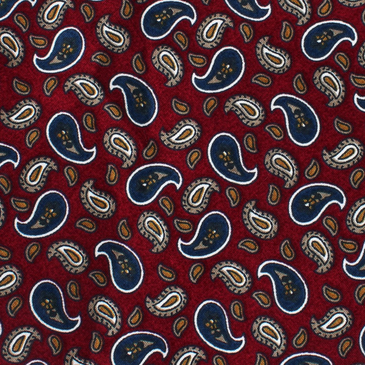 Shah of Iran Burgundy Paisley Skinny Tie