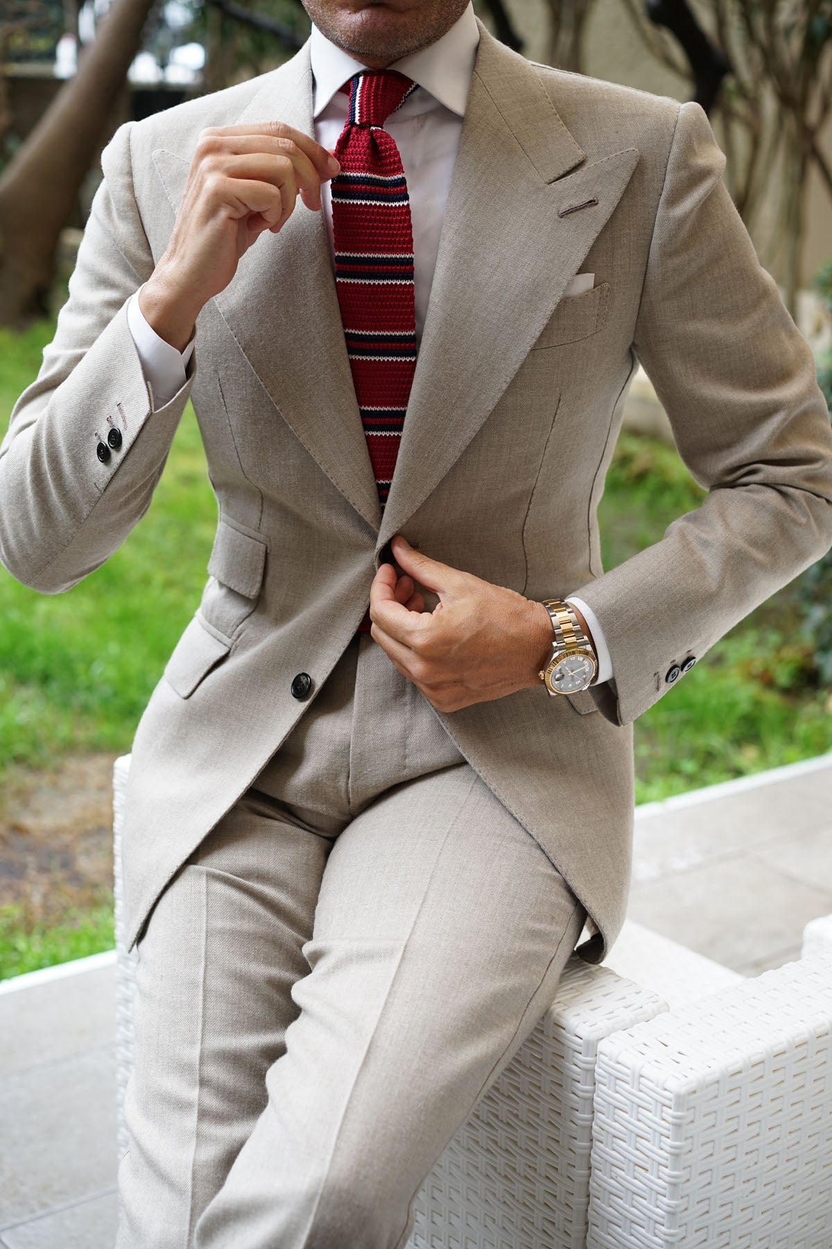 Coccotti Red Knitted Tie