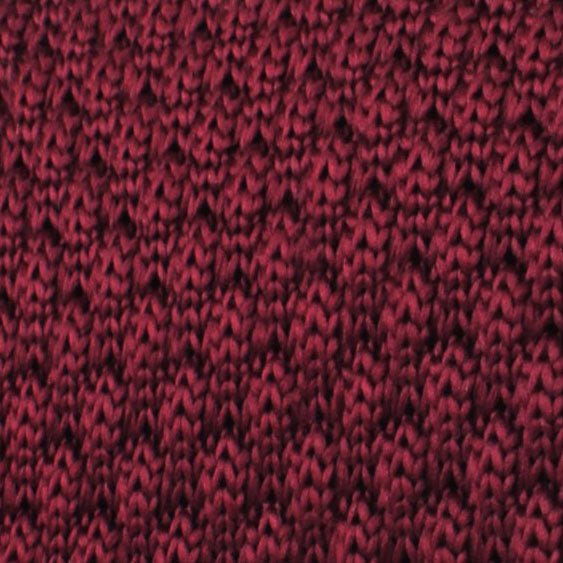 Mulled Burgundy Knitted Tie