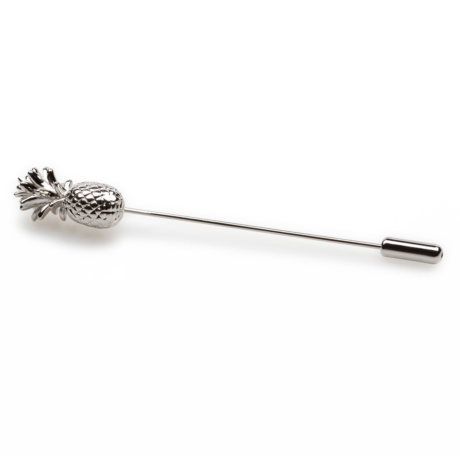 Silver Pineapple Lapel Pin